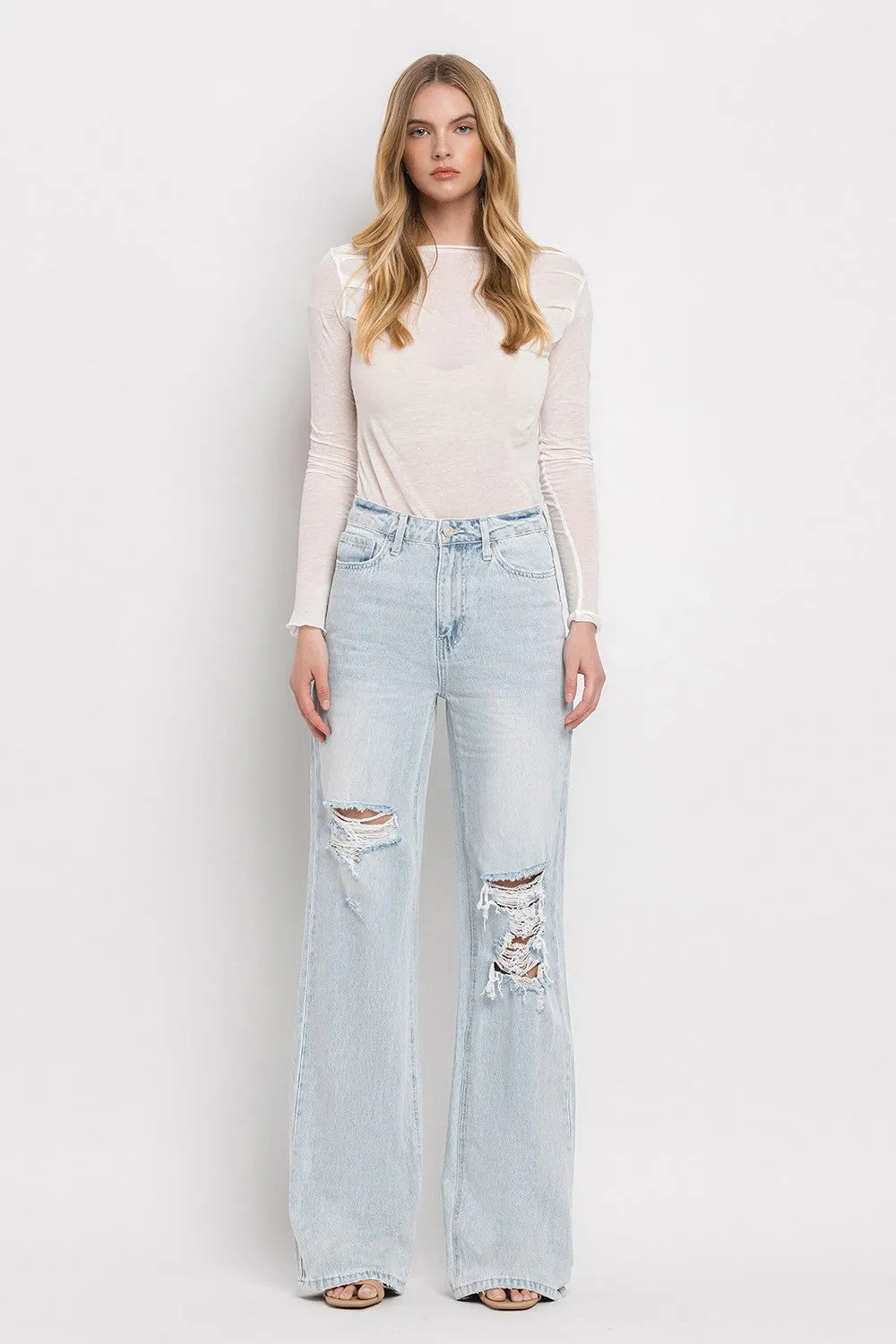 90s High Rise Flare Jean by Vervet