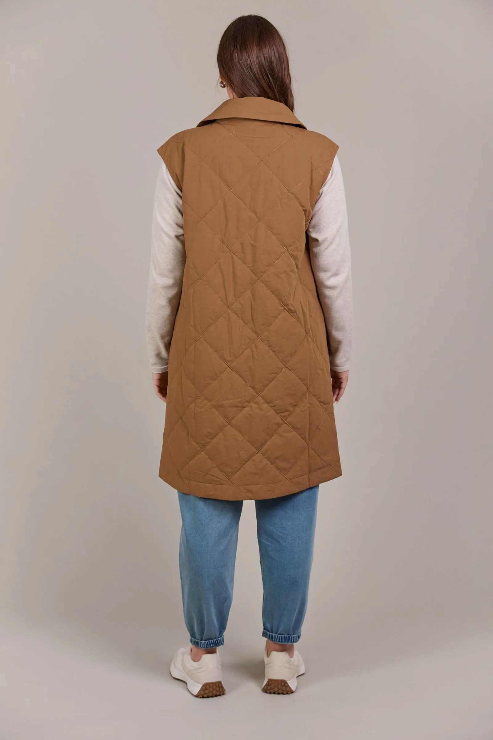 Argo Long Line Vest - Hazel