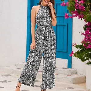 Bohemian Wide Leg Jumpsuit