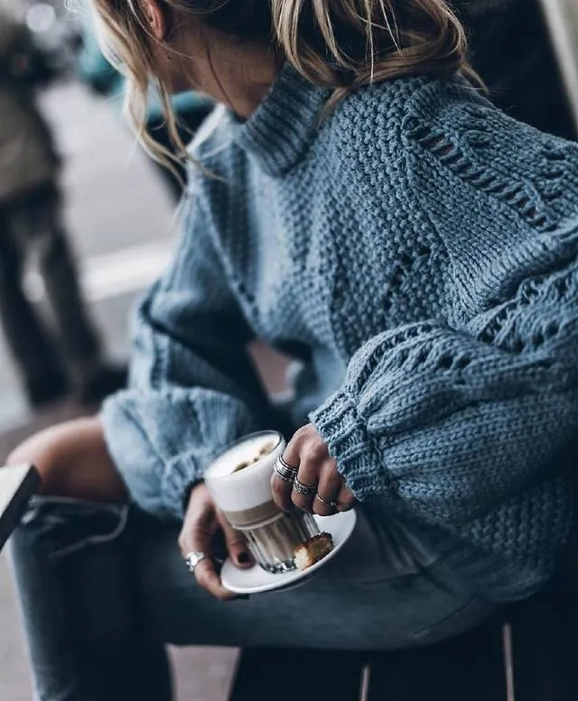 Boho French Elegant Oversized Turtleneck Sweater