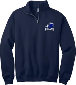 Brandywine Outlaws NuBlend 1/4-Zip Cadet Collar Sweatshirt