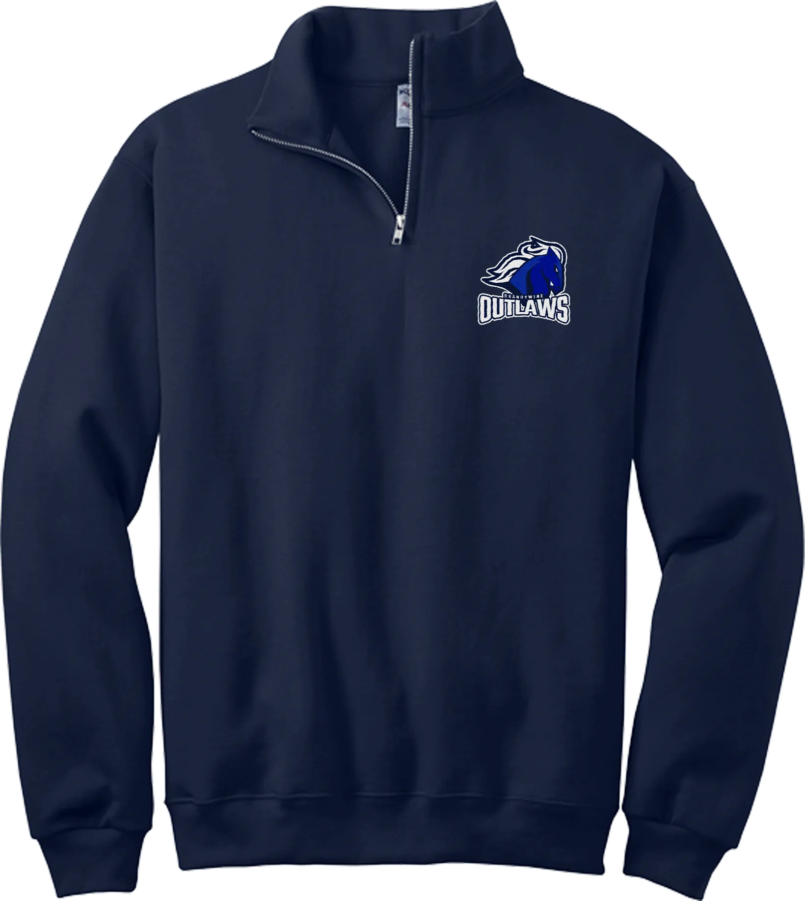 Brandywine Outlaws NuBlend 1/4-Zip Cadet Collar Sweatshirt