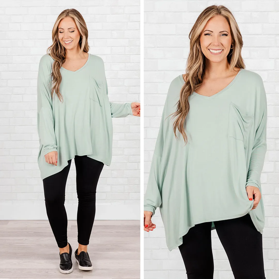 Call Me Today Top, Light Green