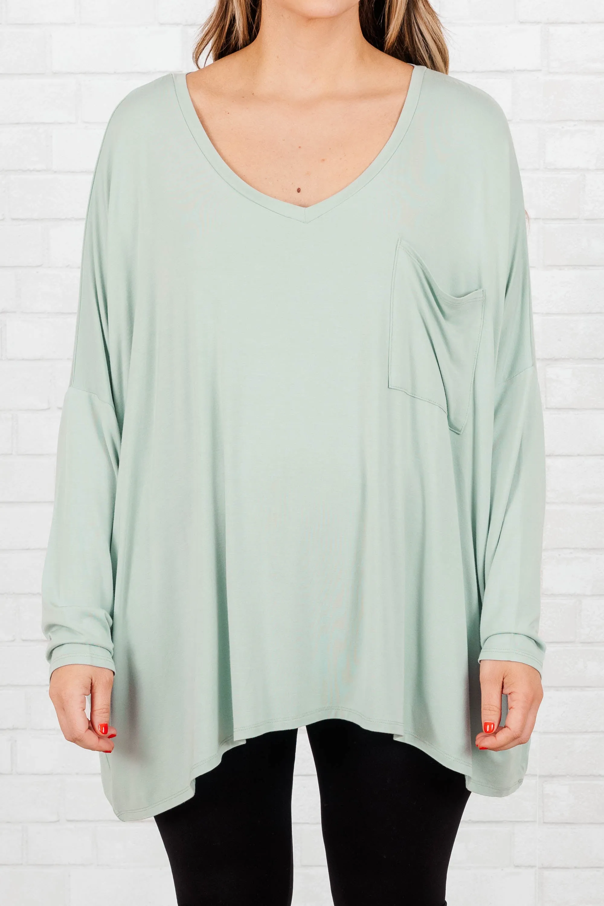 Call Me Today Top, Light Green