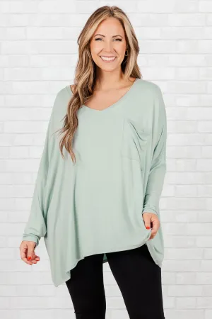 Call Me Today Top, Light Green