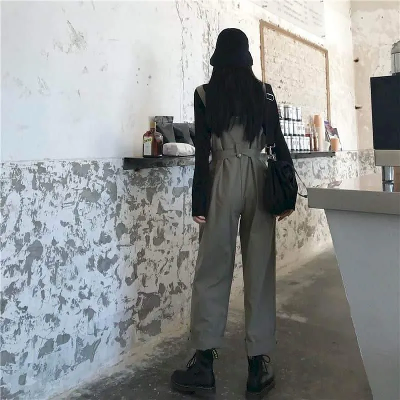 Cargo Dugarees With Waistbelt