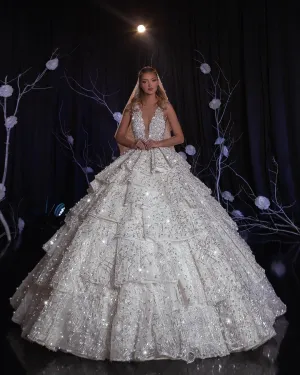 Carlene Luxury White Wedding Dress