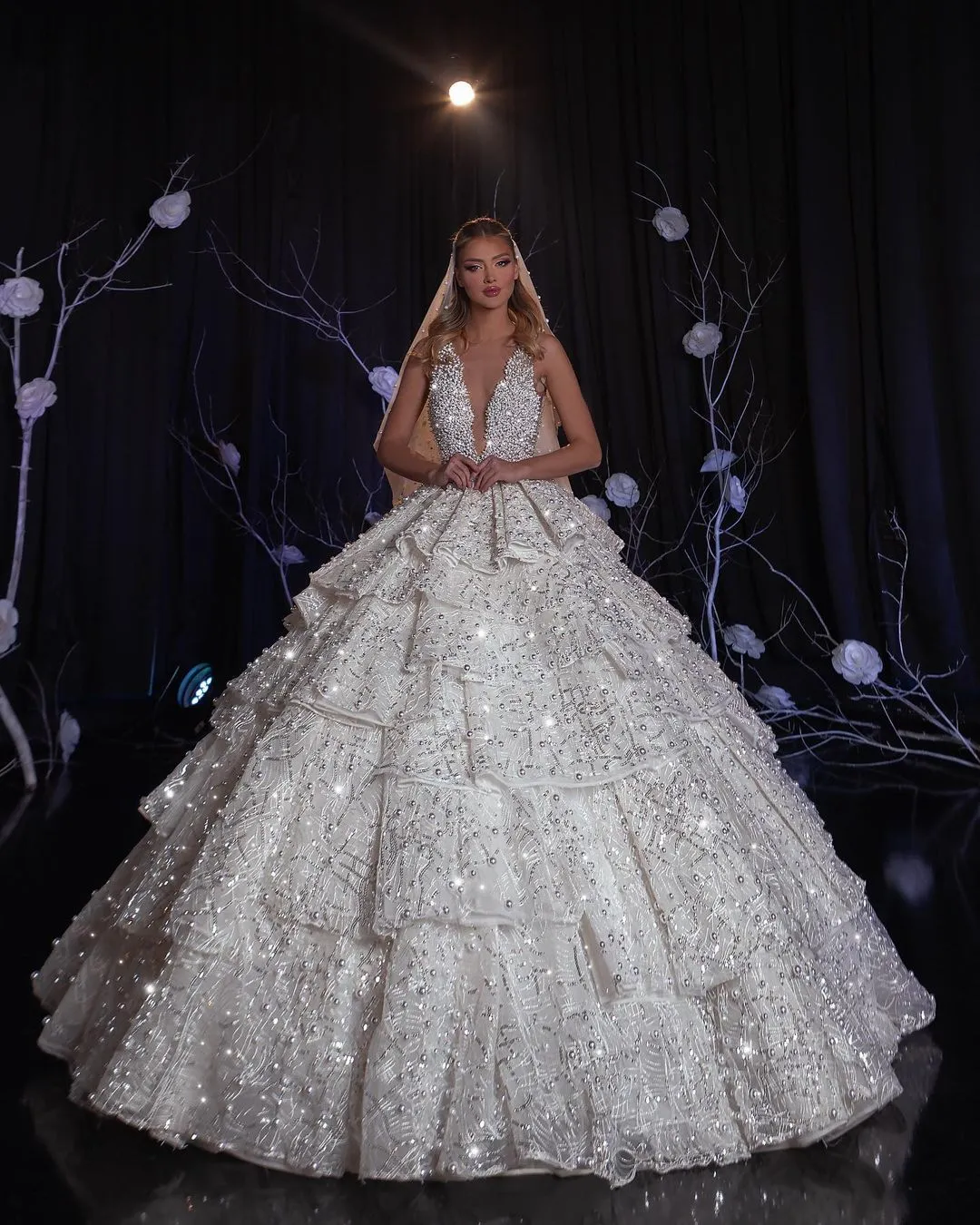 Carlene Luxury White Wedding Dress