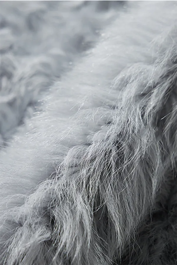 Crewneck Cropped Lambskin Lined Toscana Shearling Coat