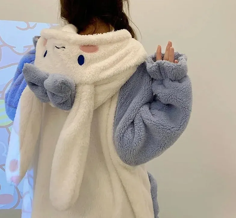 Fuzzy Cinna Pajama Night Dress Set