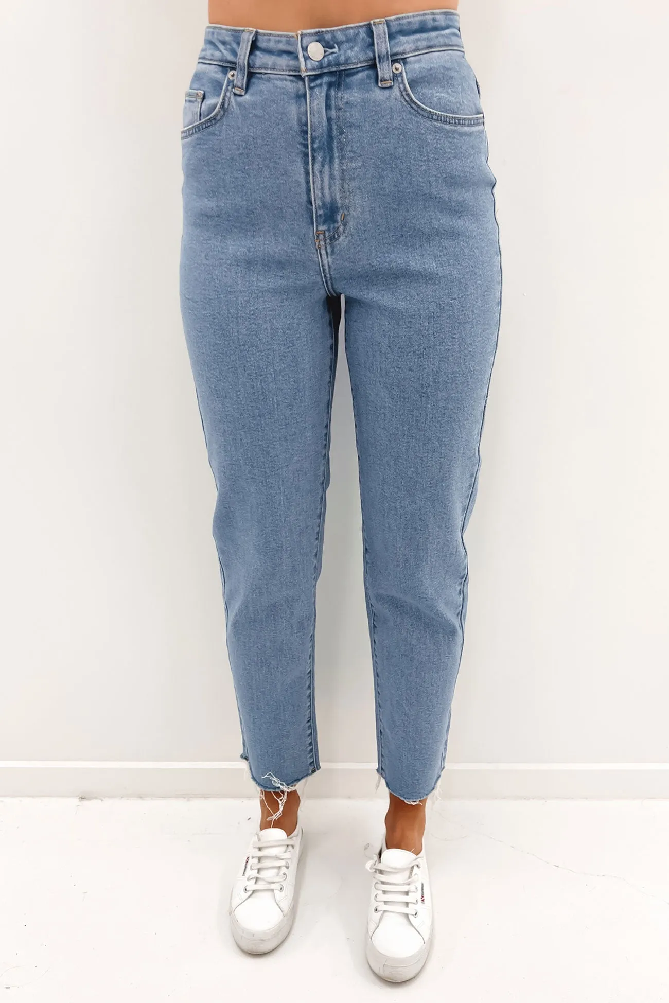 Hi Mom Jean Whisper Blue