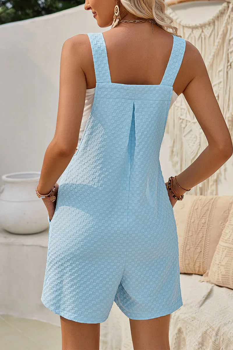 HJQ1017 Square Neck Pocket Romper