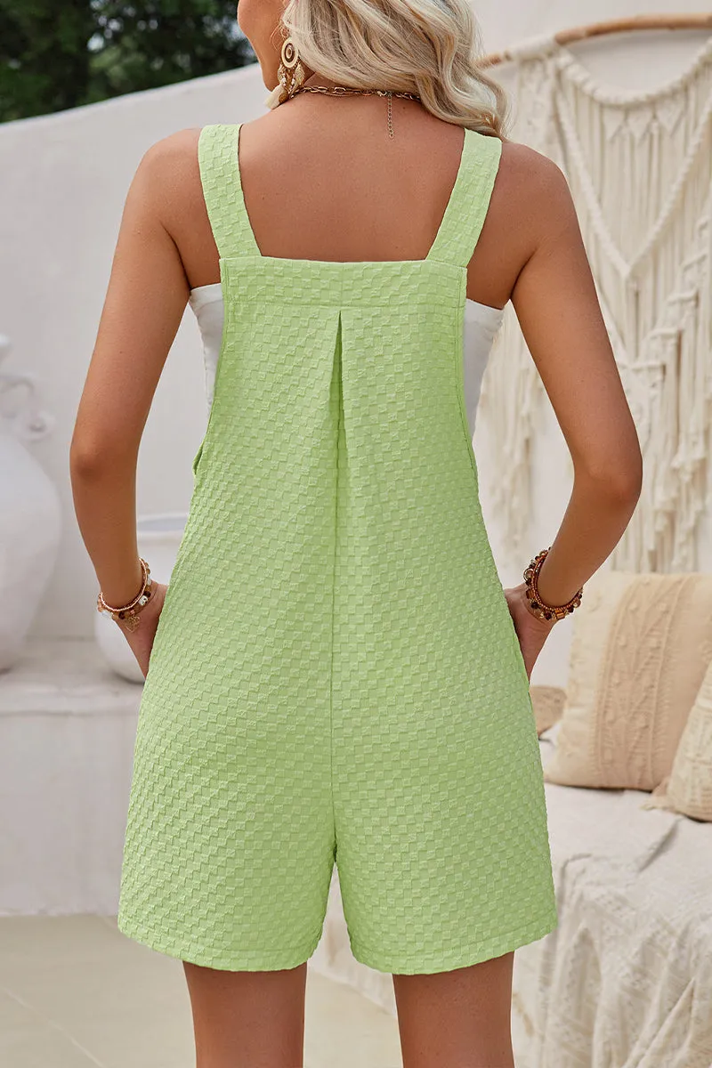 HJQ1017 Square Neck Pocket Romper