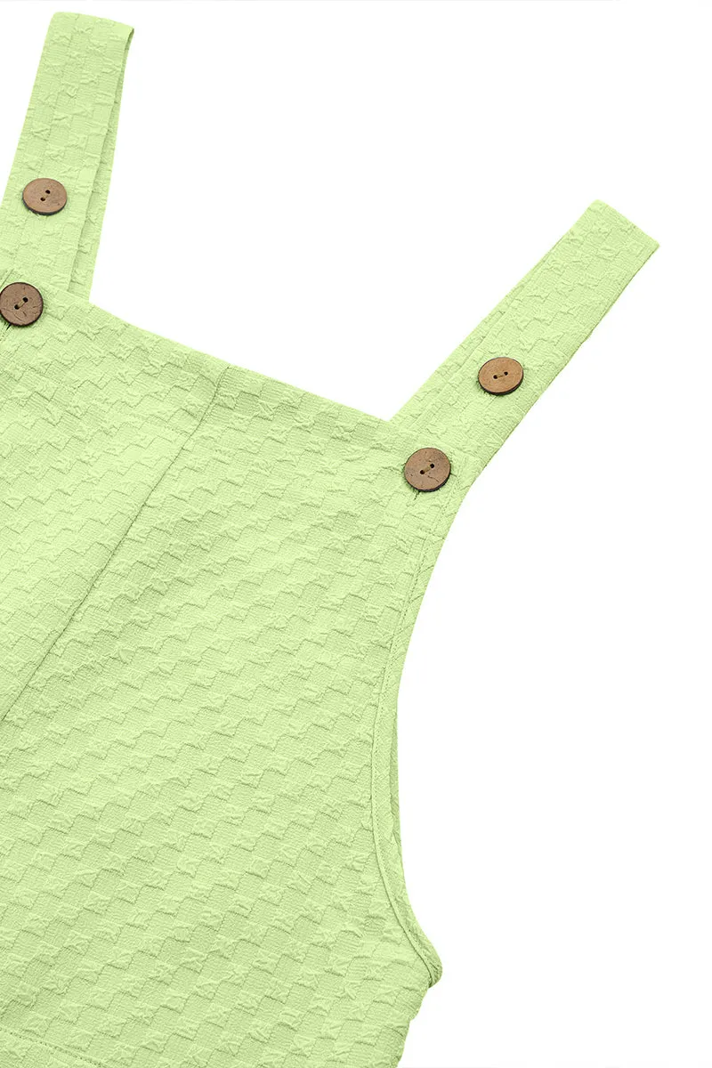 HJQ1017 Square Neck Pocket Romper