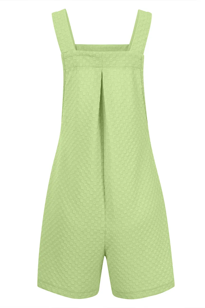 HJQ1017 Square Neck Pocket Romper