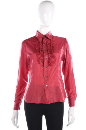 Hobbs silk pink blouse size 10