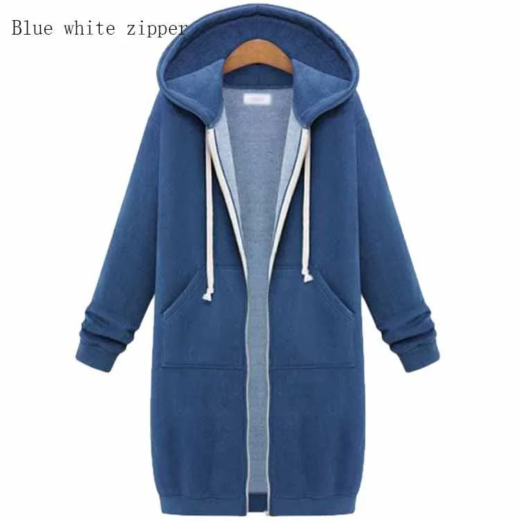 Hooded Long Sleeve Sweater Fleece Long Jacket - Stylish and Cozy Outerwear