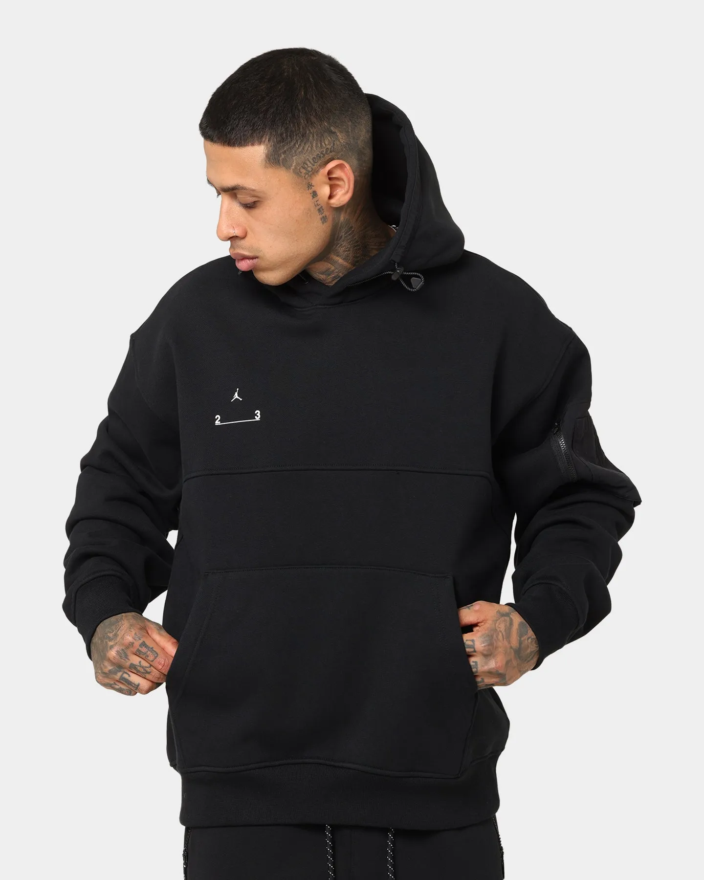 Jordan 23 Engineered Statement Fleece Pullover Hoodie Black/White