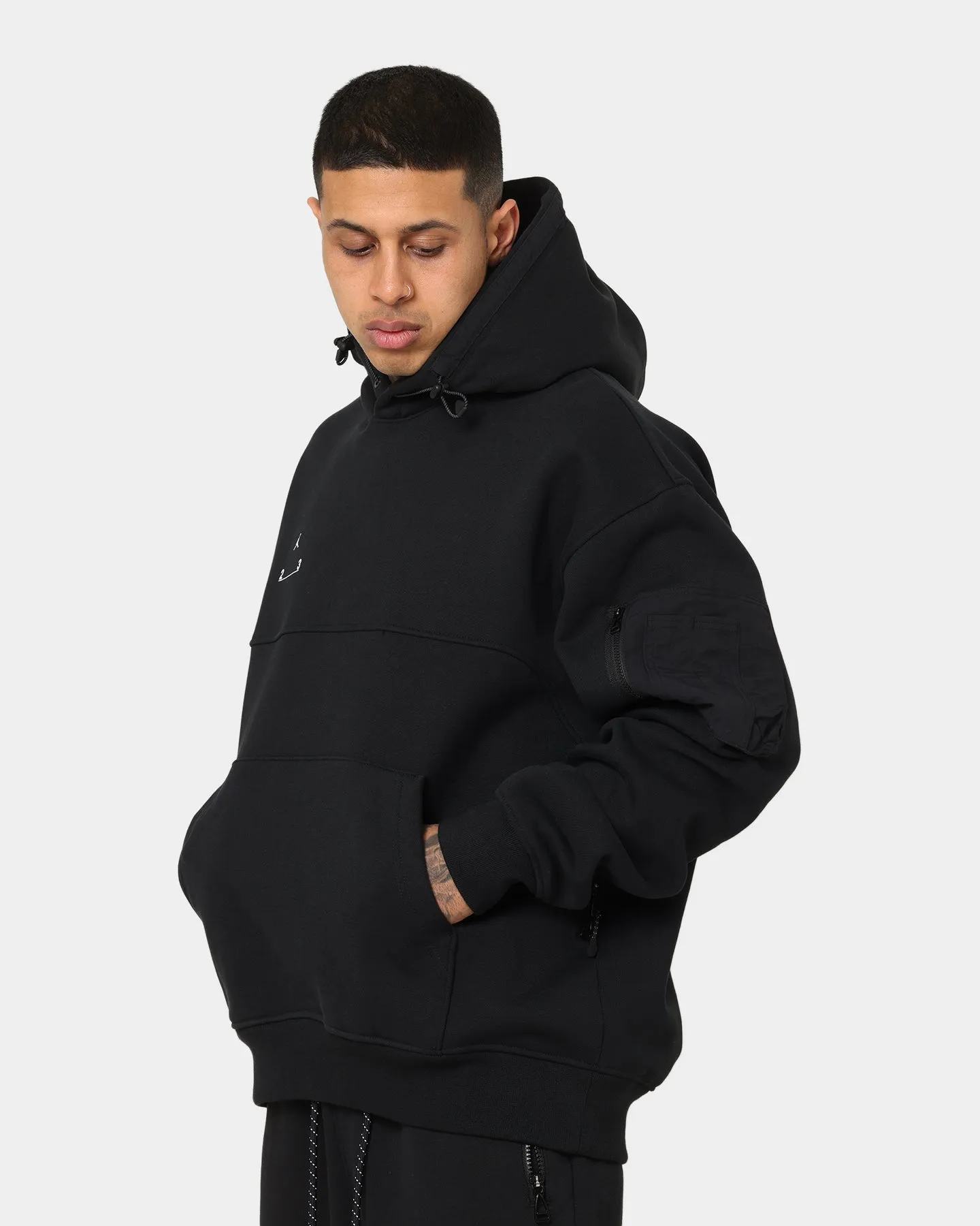 Jordan 23 Engineered Statement Fleece Pullover Hoodie Black/White