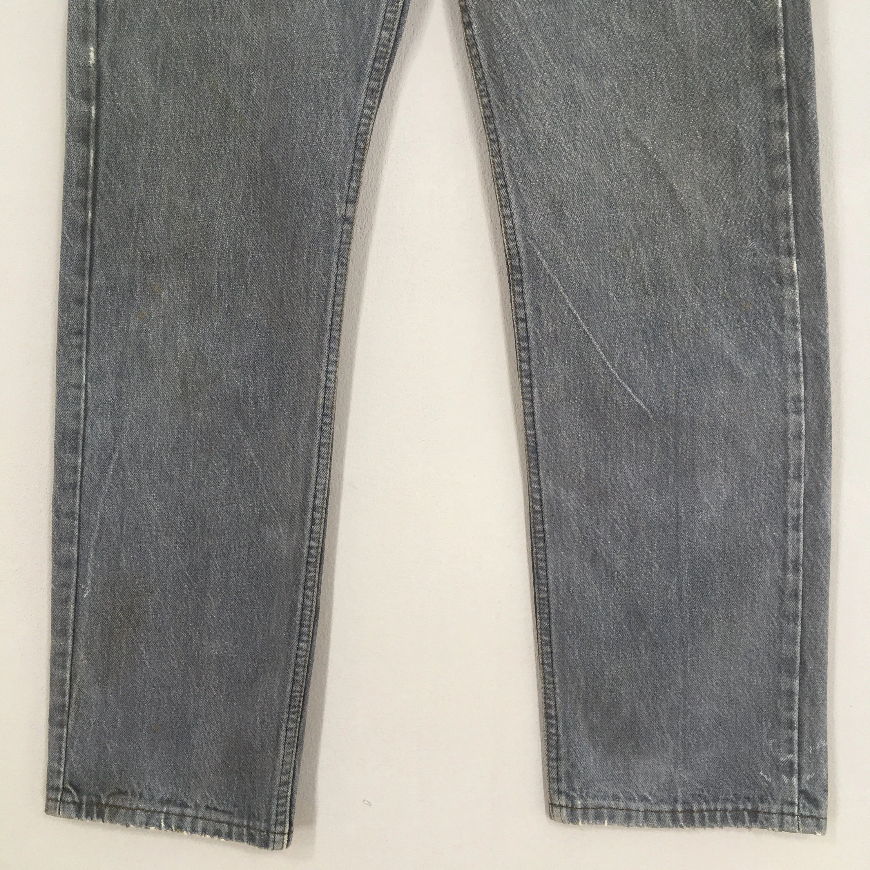 Levi's 501 Ash Gray Distressed Jeans Size 29x29.5