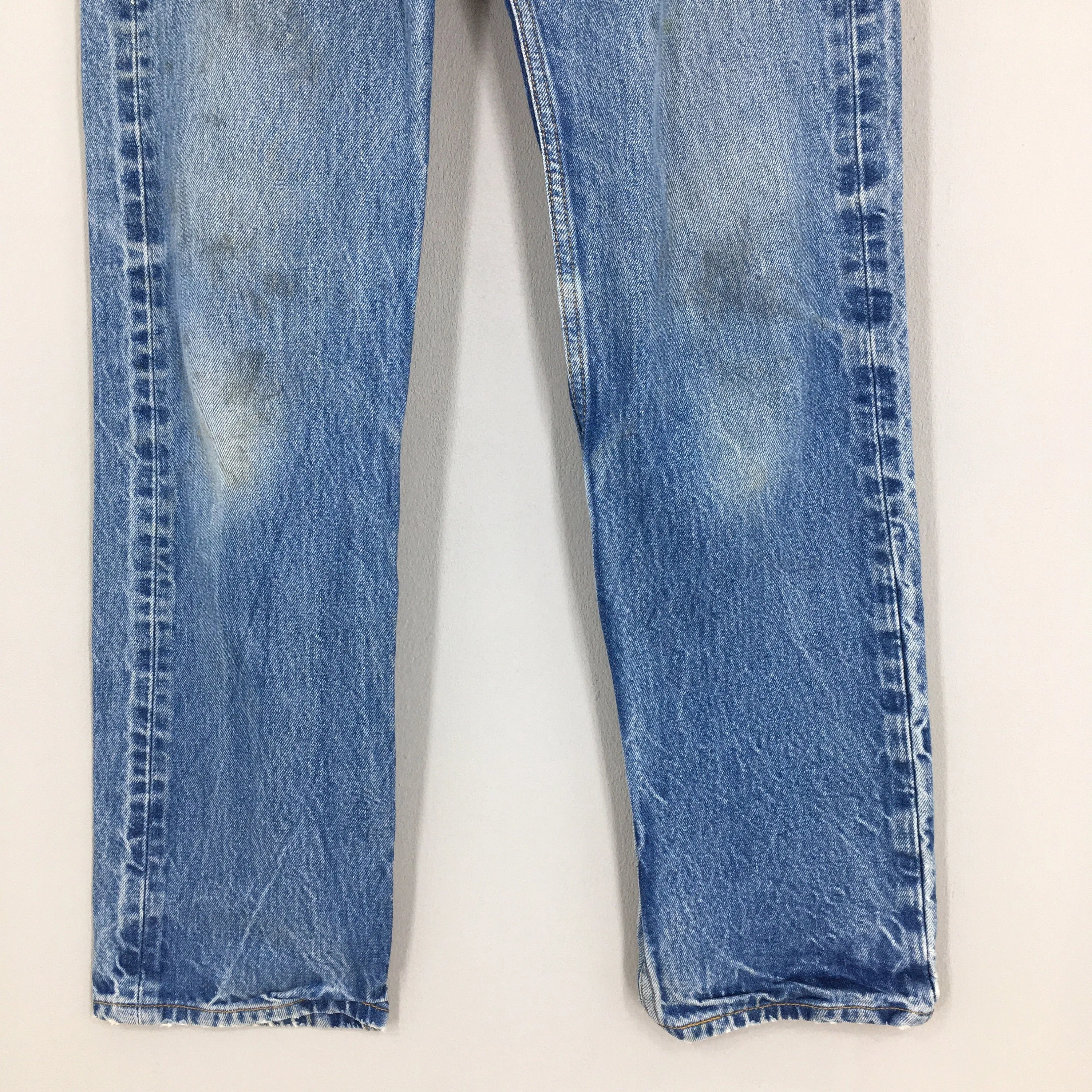 Levi's 501 Faded Dirty Blue Jeans Size 27x31