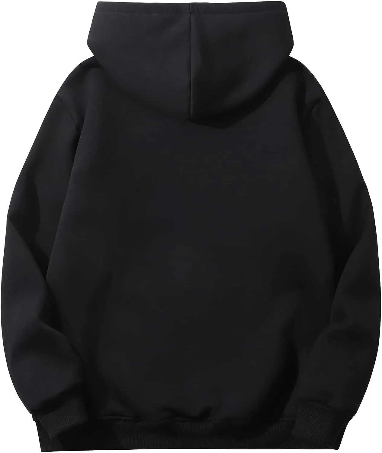 Men's Sherpa Fleece Orange Long Sleeve Hoodie