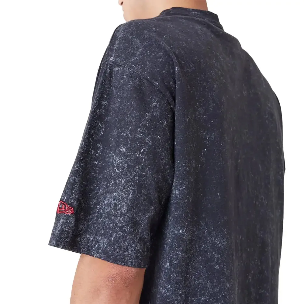 Miami Heat Nba Washed Black Oversized T-Shirt