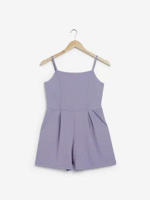 Nuon Lilac Ribbed Nelly Playsuit