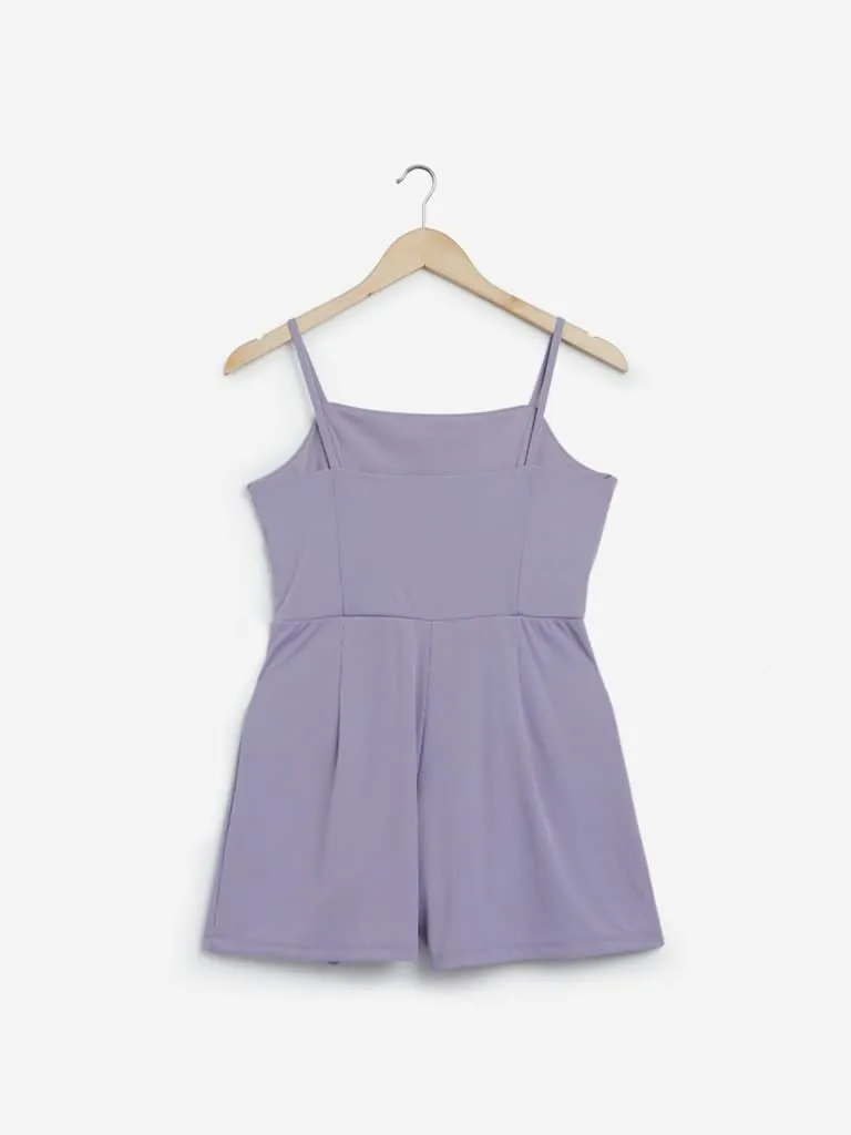 Nuon Lilac Ribbed Nelly Playsuit