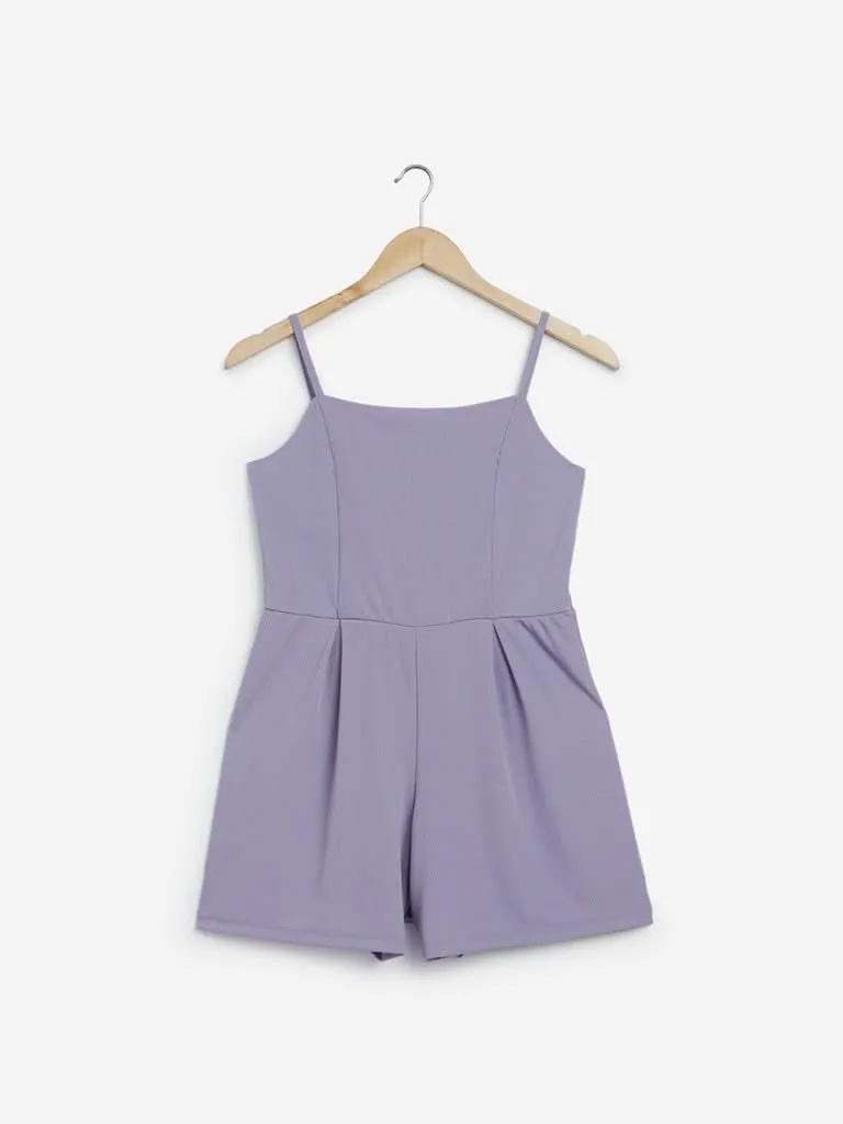 Nuon Lilac Ribbed Nelly Playsuit