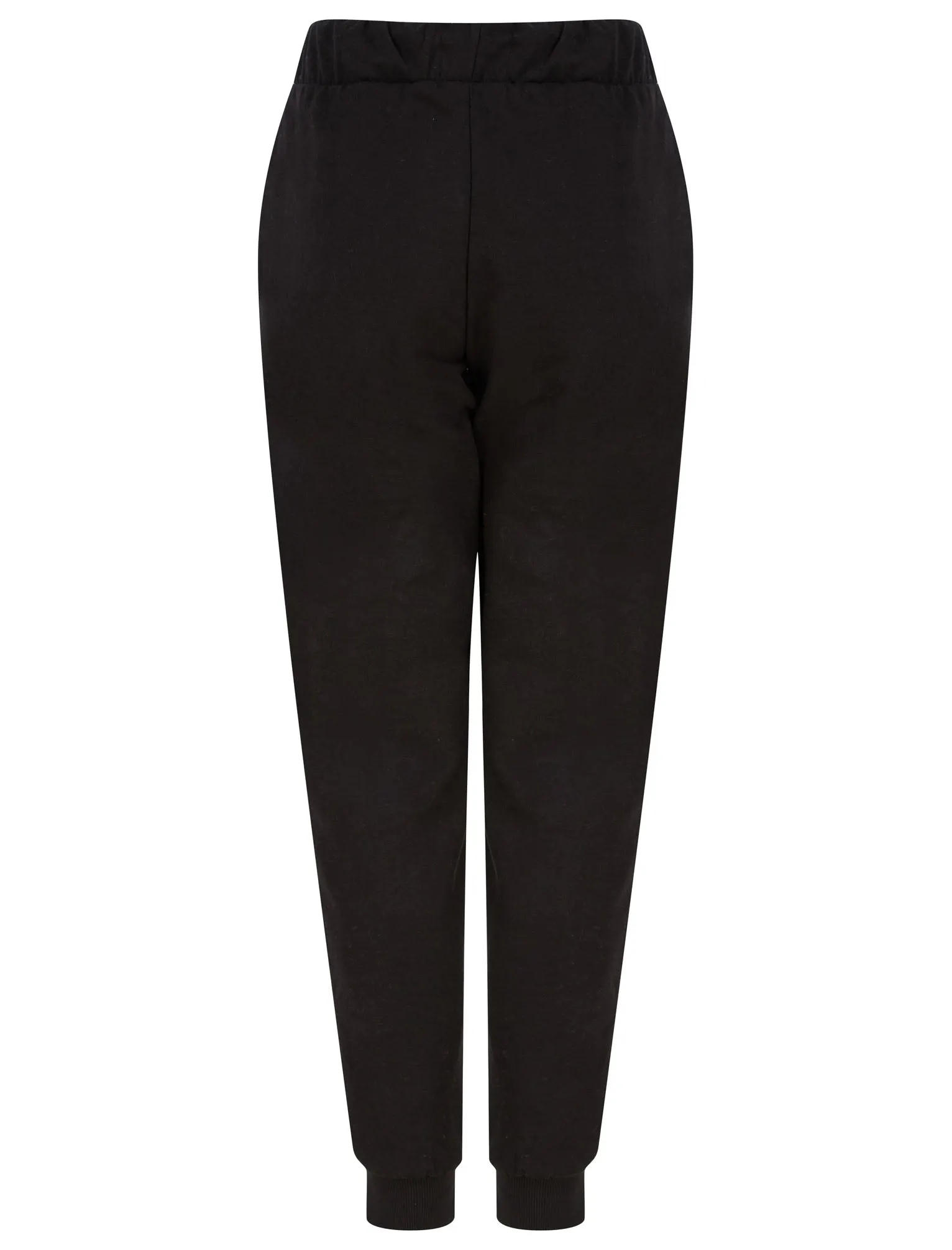 NYC 212 Motif Brushback Fleece Cuffed Joggers in Jet Black - Tokyo Laundry