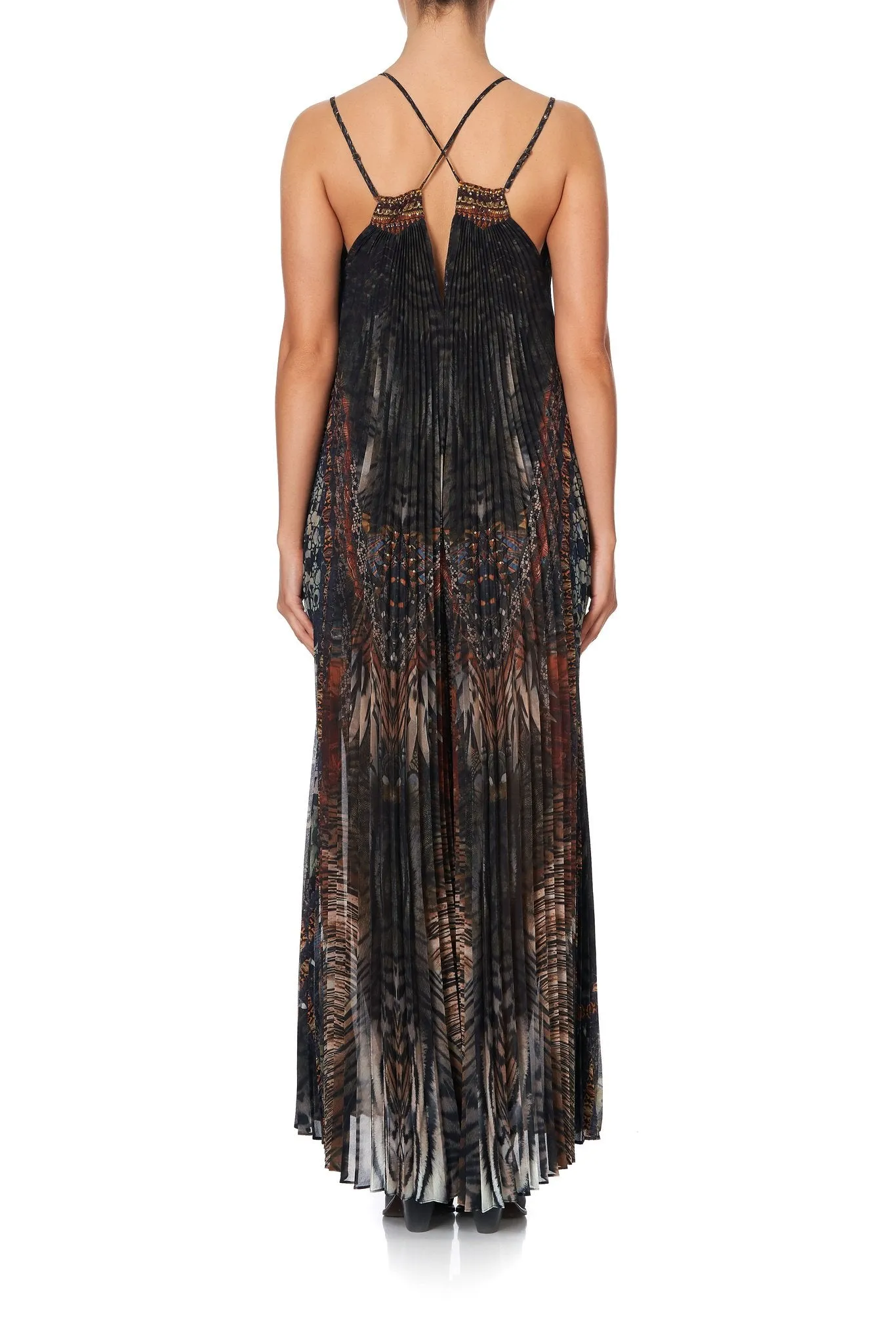 Pleated Jumpsuit W/ Yoke- Kakadu Calling