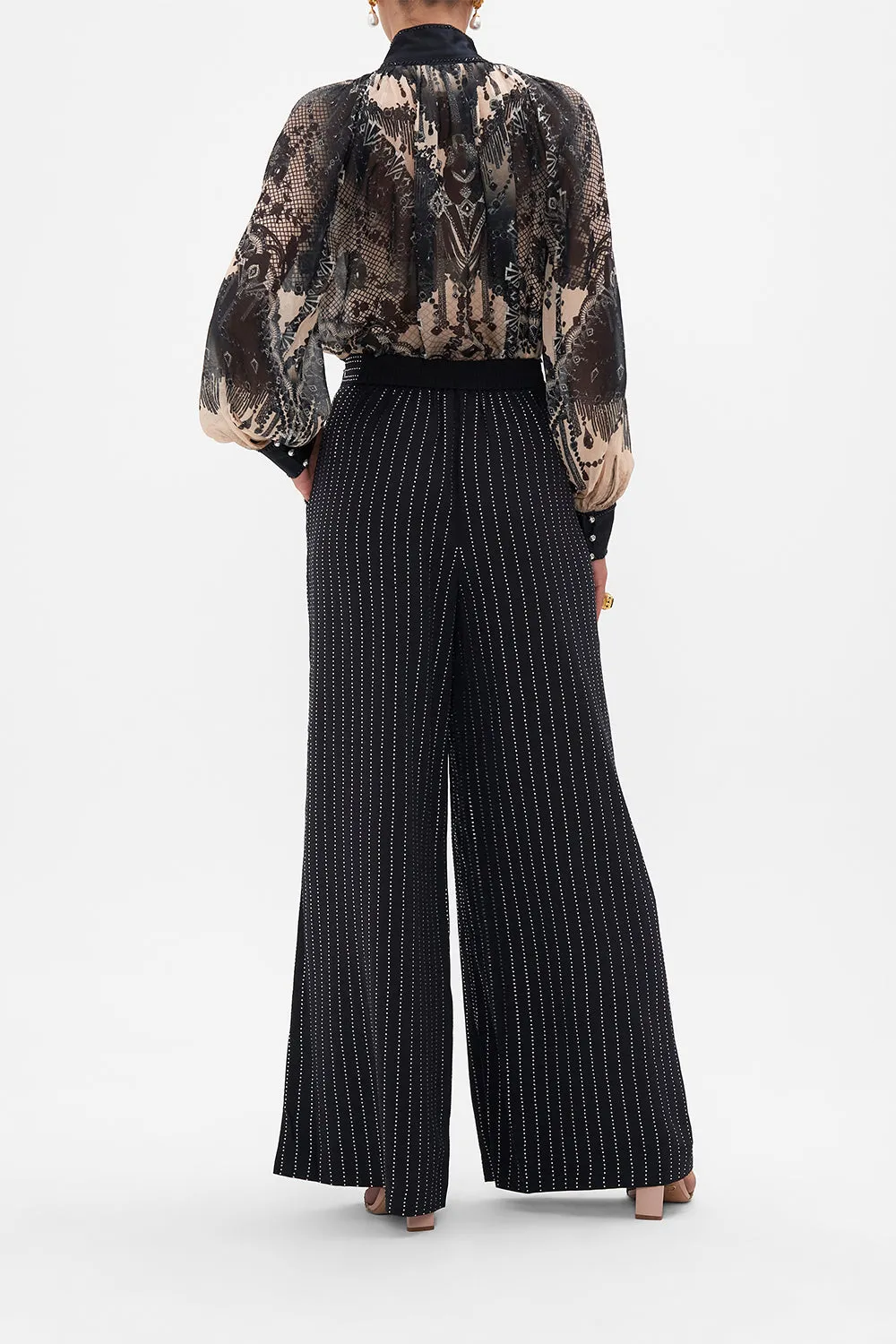RAGLAN BUTTON UP SHIRT CURTAIN CALL CHAOS