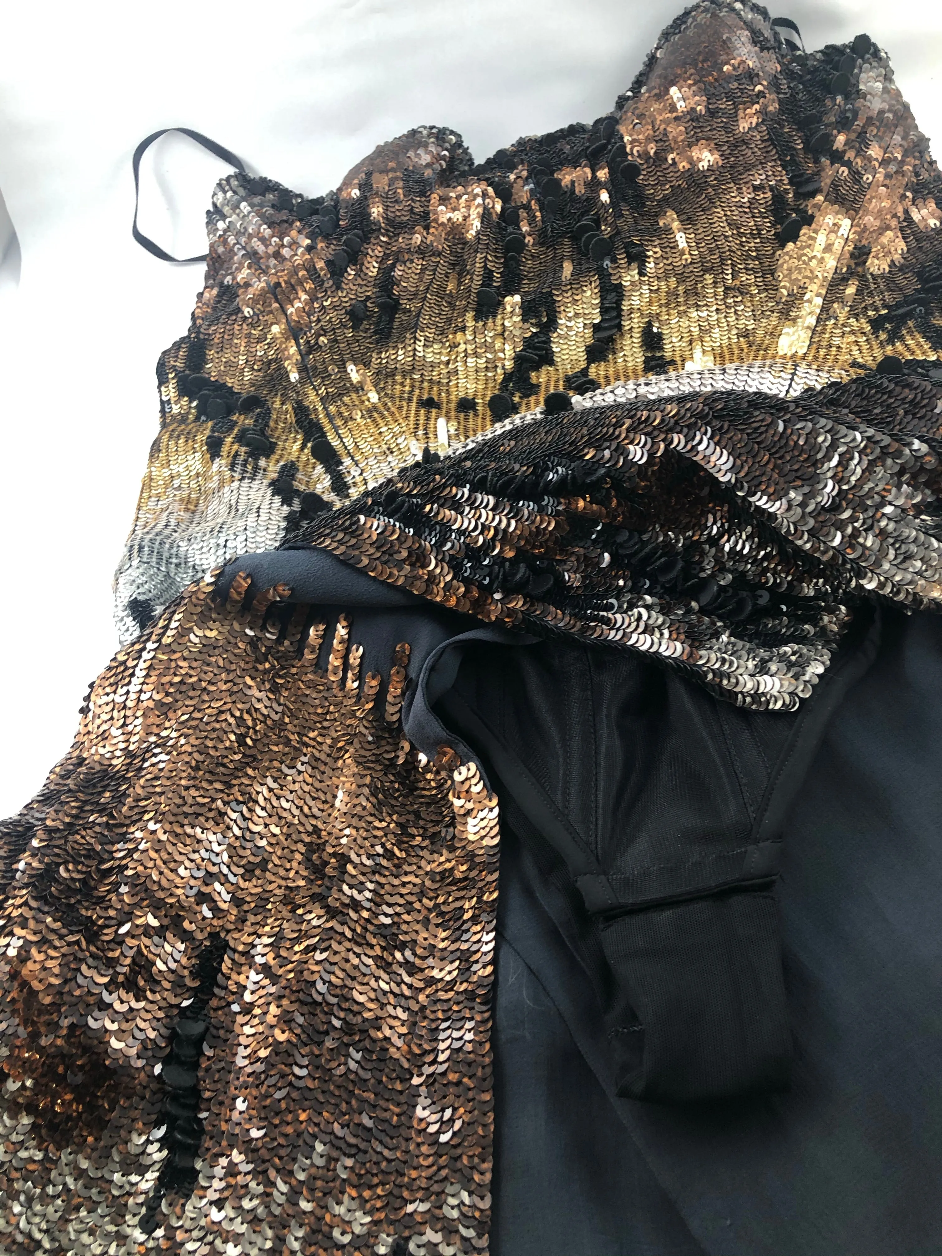 Roberto Cavalli - New with Tags Tiger Print Sequin Mini Dress - IT 42