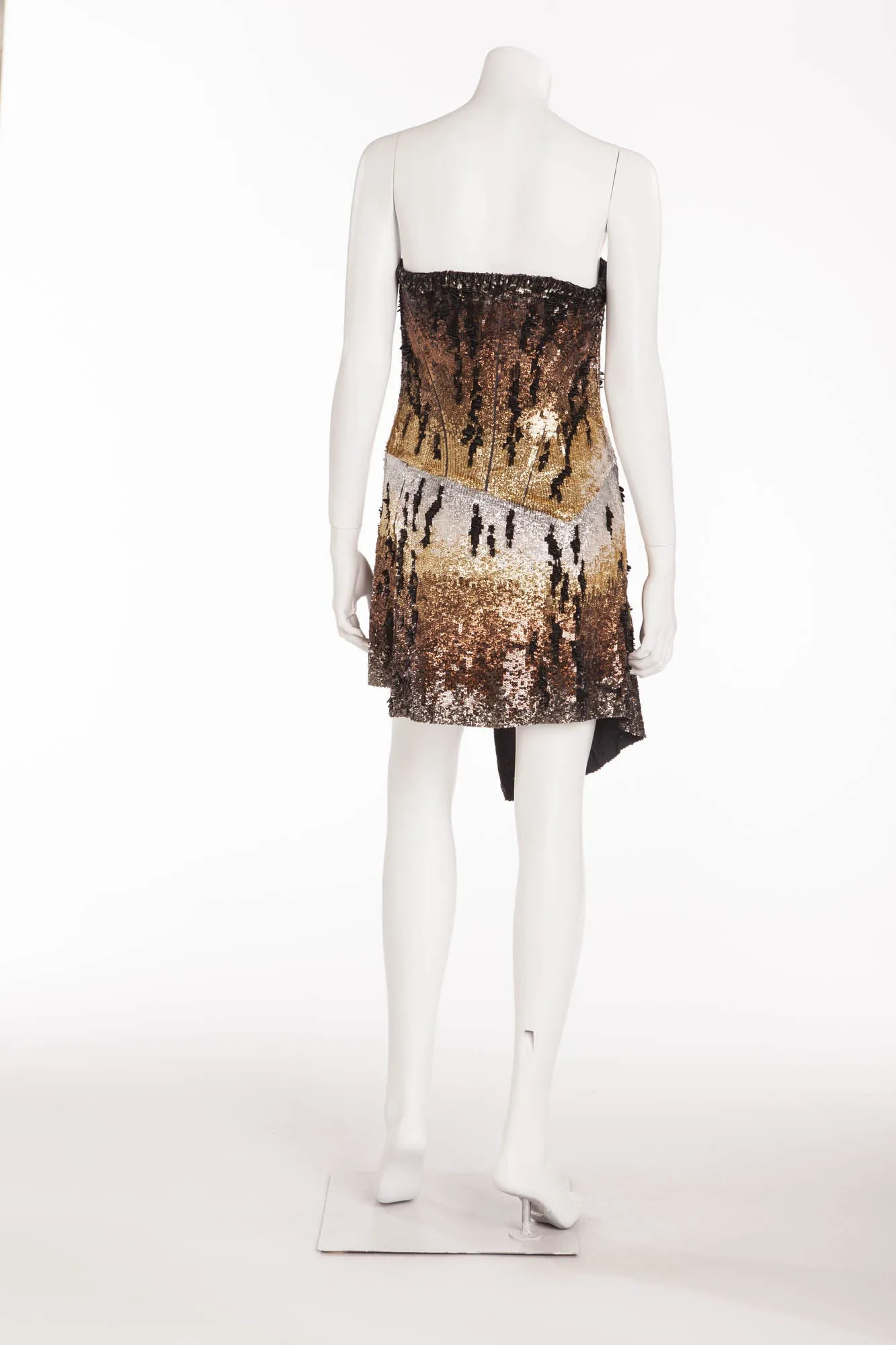 Roberto Cavalli - New with Tags Tiger Print Sequin Mini Dress - IT 42