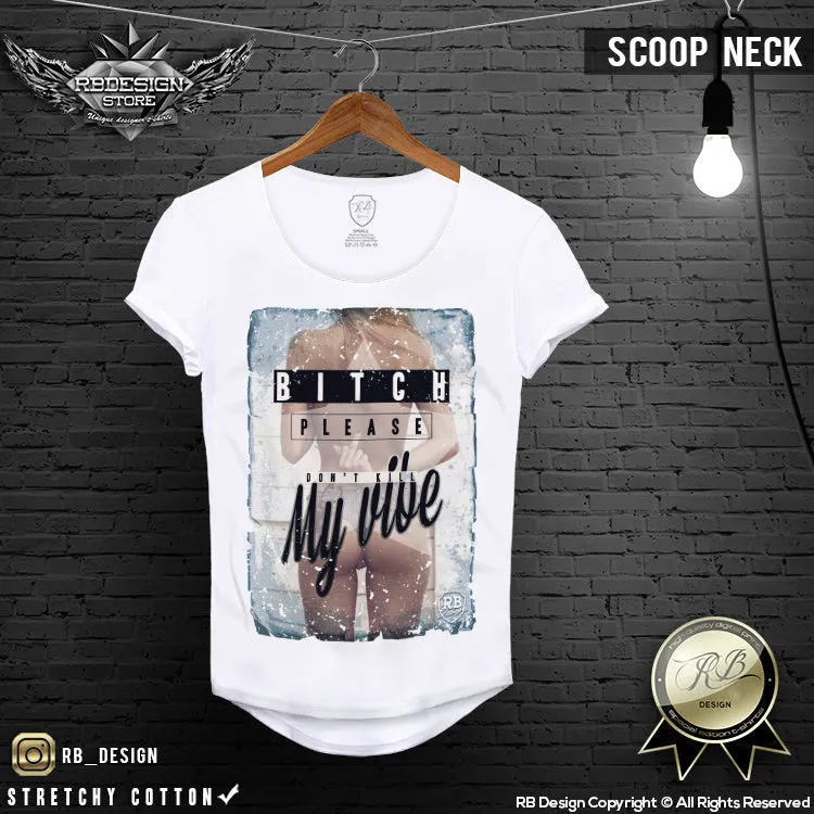 Sexy Girl Men's T-shirt Middle Finger Funny Slogan Tank Top MD446