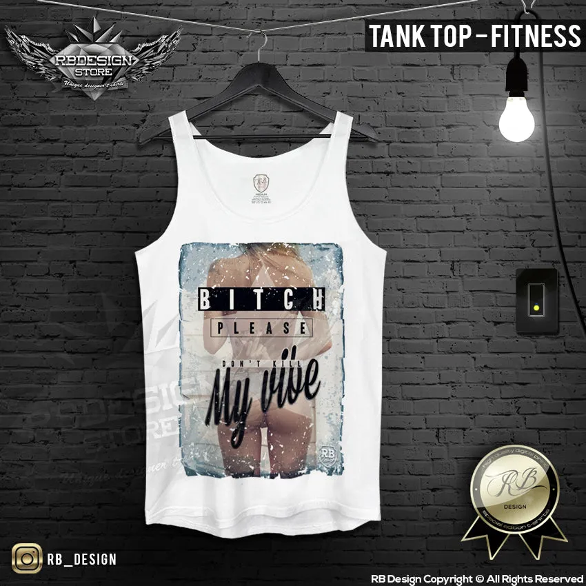 Sexy Girl Men's T-shirt Middle Finger Funny Slogan Tank Top MD446