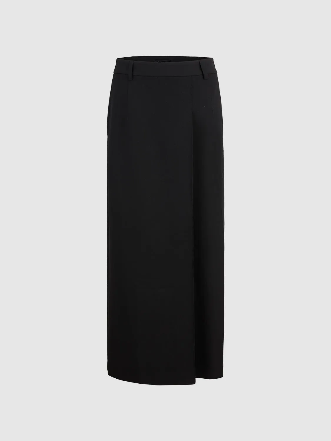 Tailored Midi A-Line Skirt