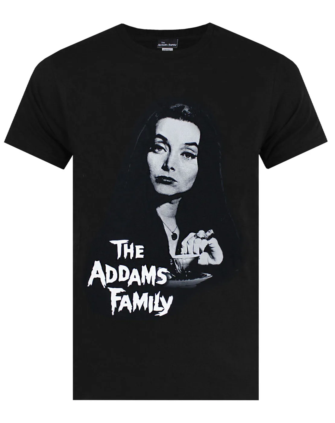 The Addams Family Morticia Women's Oversized Black T-Shirt