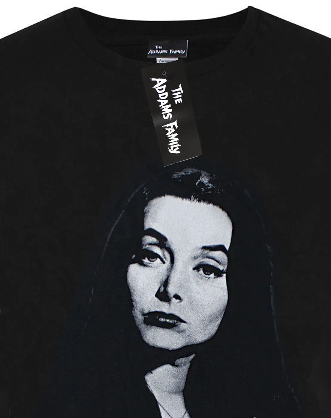 The Addams Family Morticia Women's Oversized Black T-Shirt