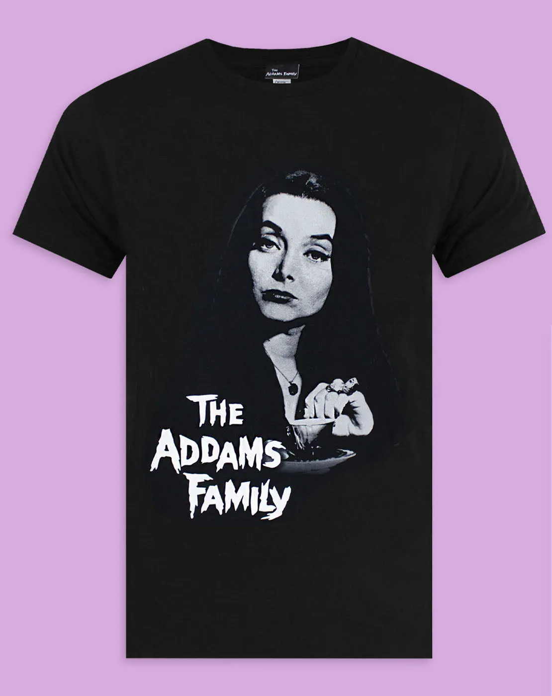 The Addams Family Morticia Women's Oversized Black T-Shirt
