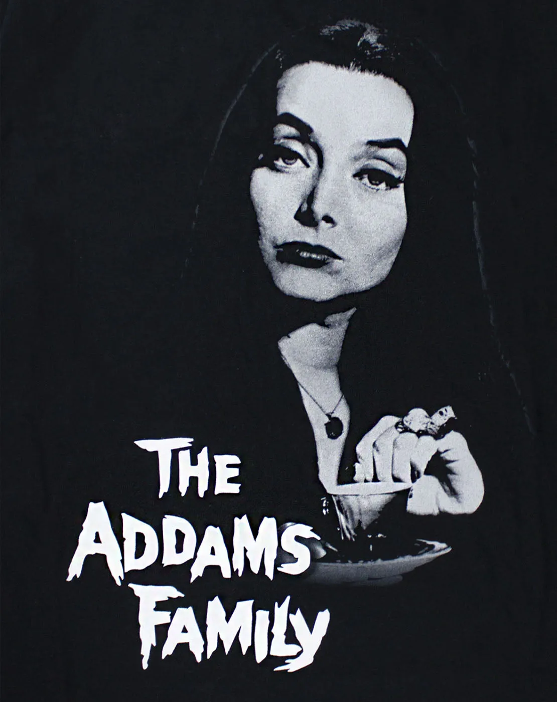 The Addams Family Morticia Women's Oversized Black T-Shirt