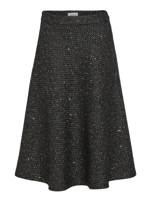 VIPLAX Midi Skirt - Black Beauty