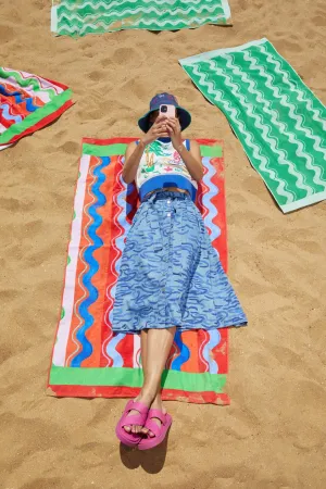Wave After Wave Midi Skirt
