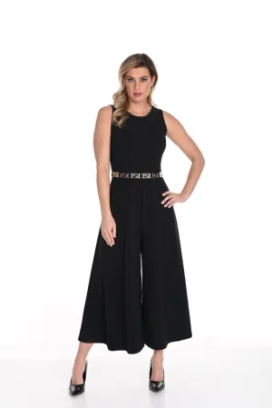 Wide Leg Belted Jumpsuit