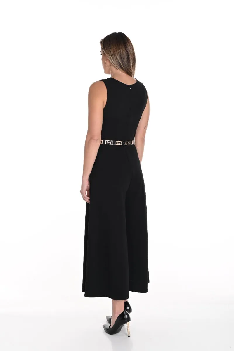 Wide Leg Belted Jumpsuit
